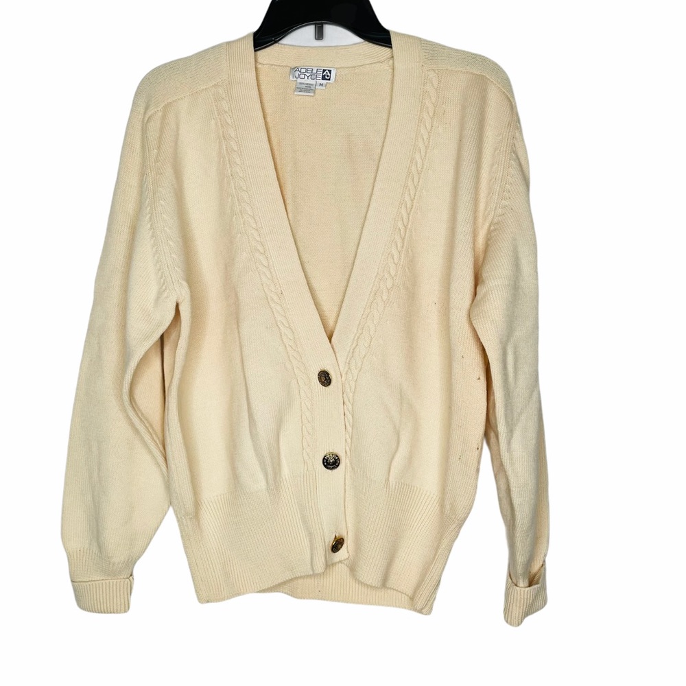 Adele Joyce Vintage Wool Knit Cardigan Sweater